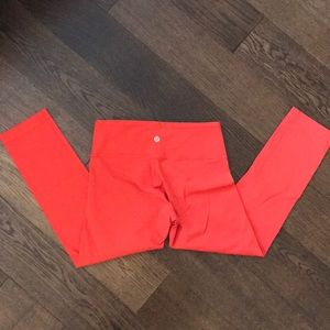 Lululemon Orange Leggings Size 4
